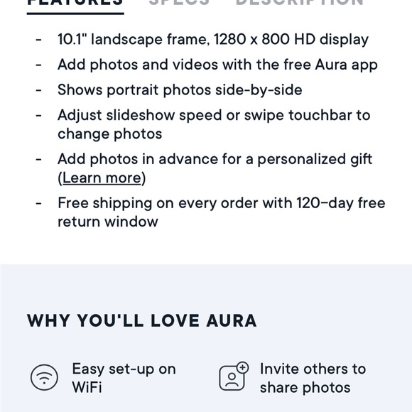 Aura Cameras, Photo & Video Nwt Aura Carver Wifi Connected Digital